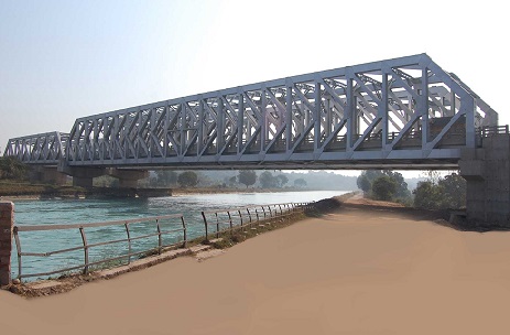 An Steel Truss Bridge on NH-21, Kurali – Kiratpur Highway Punjab