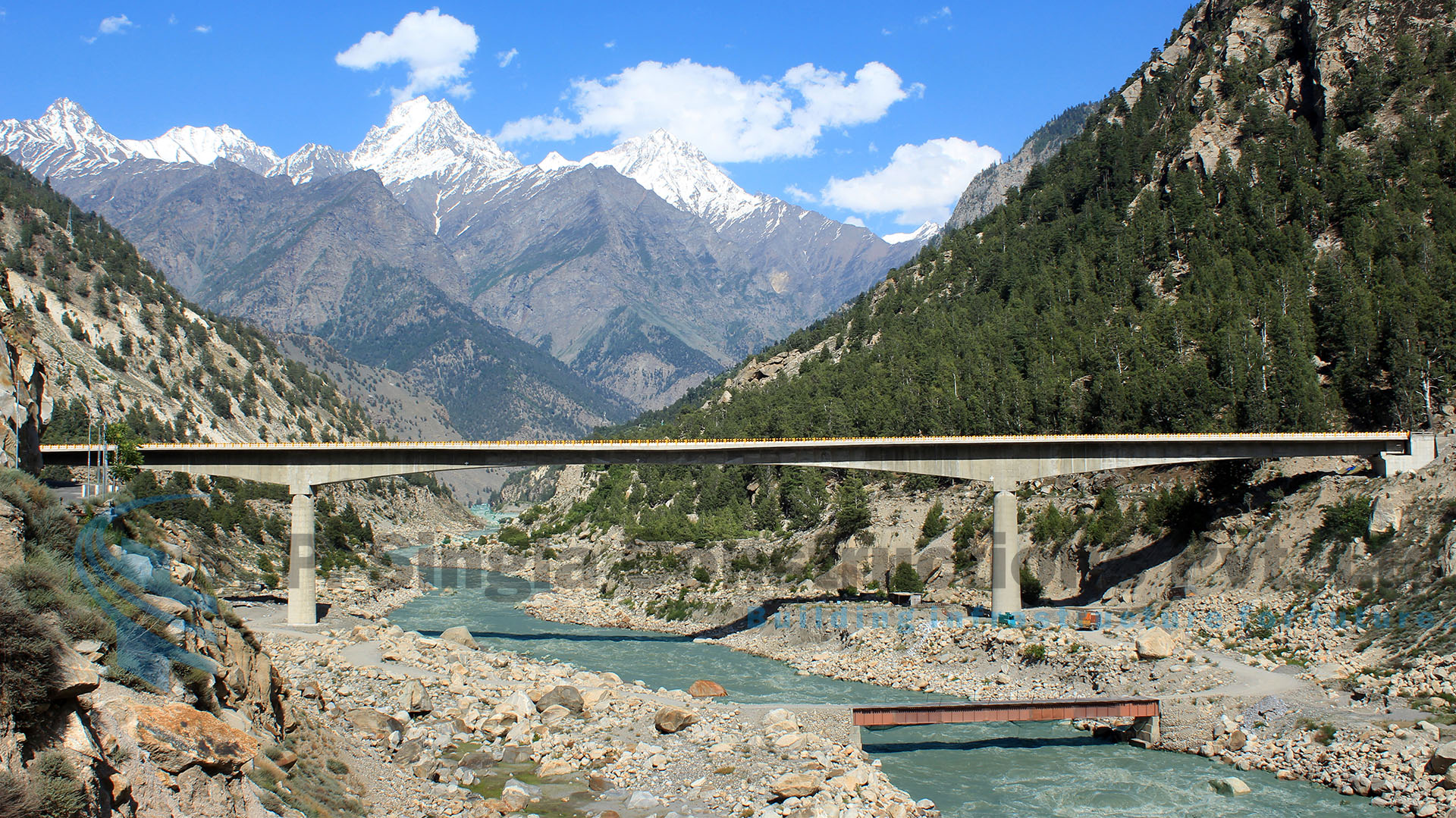 Balanced Cantilever Bridge over river Satluj at Akpa in Himachal Pradesh