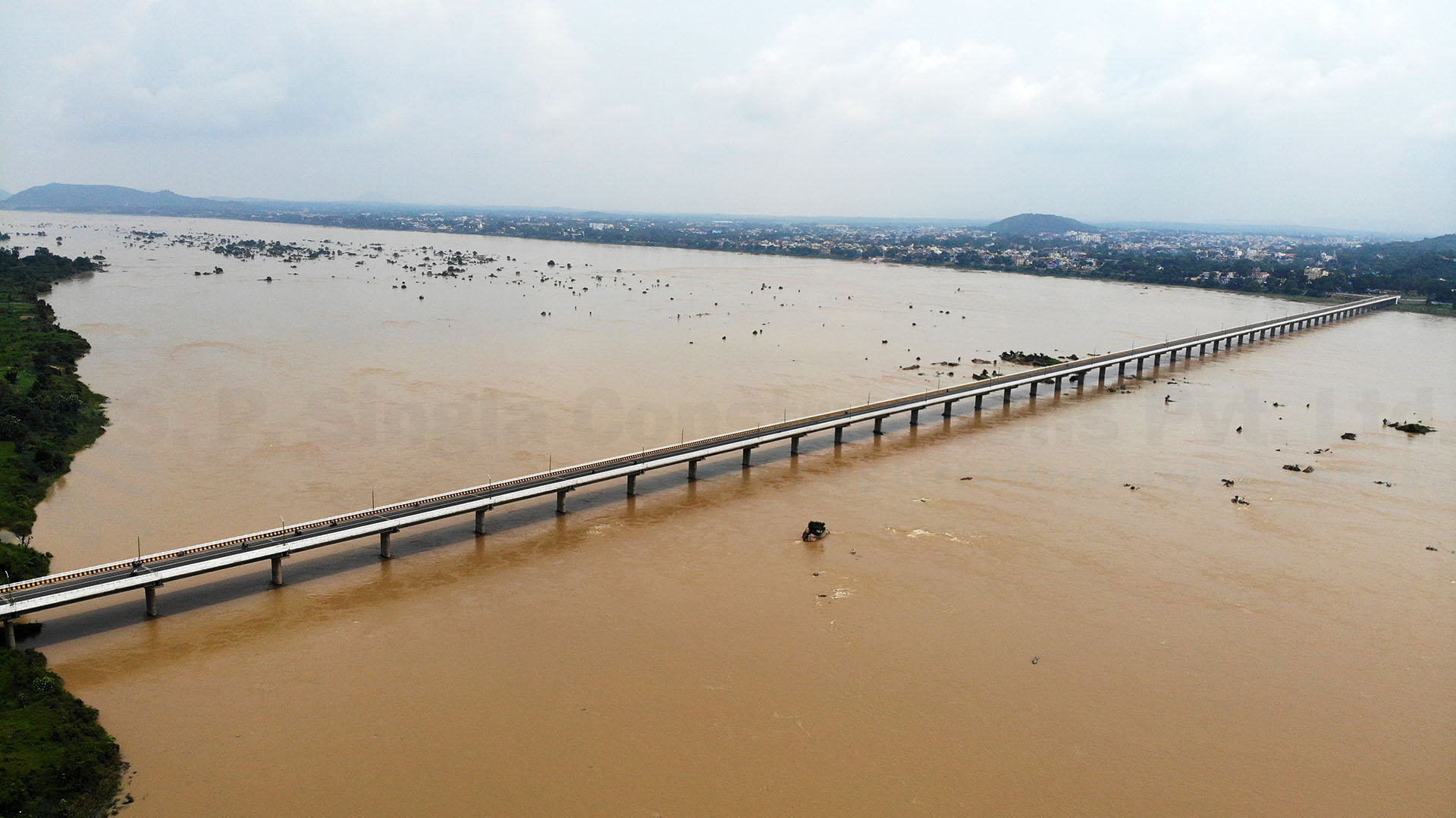 1.50 Km Long High Level Bridge over river Mahanadi at Nelson Mandela Chowk in Sambalpur district, Odisha