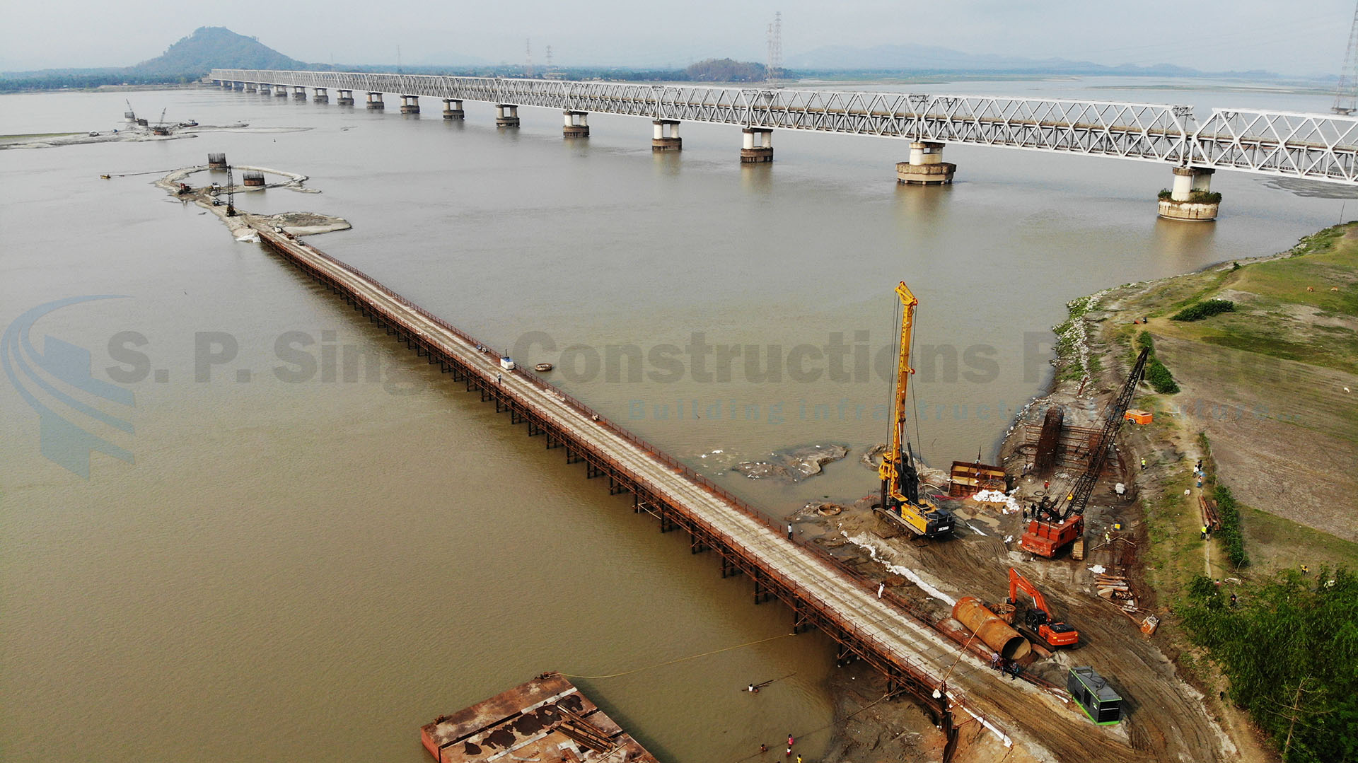 Construction of new 2 Lane Bridge across Brahmputras at Jogighopa in the state of Assam