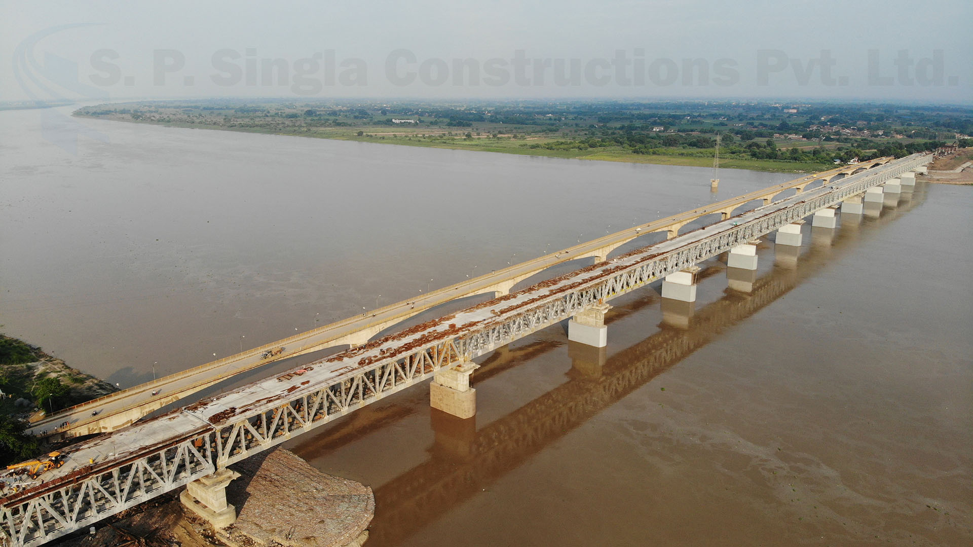 Rail cum Road Bridge across the Ganges between Ghazipur & Tarighat in the State of Uttar Pradesh