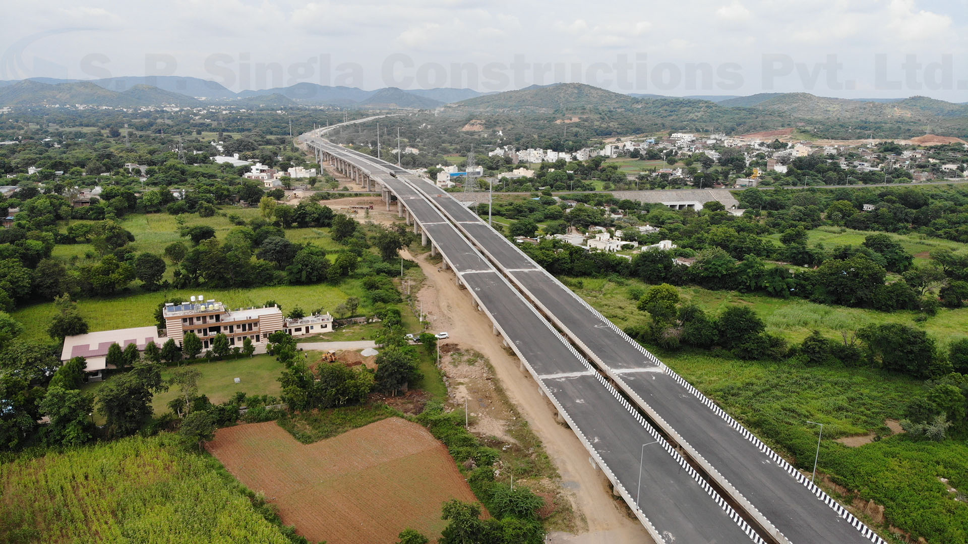 Structure works on 23.883 Km Long, 6 Lane Udaipur Bypass under NHDP in Rajasthan