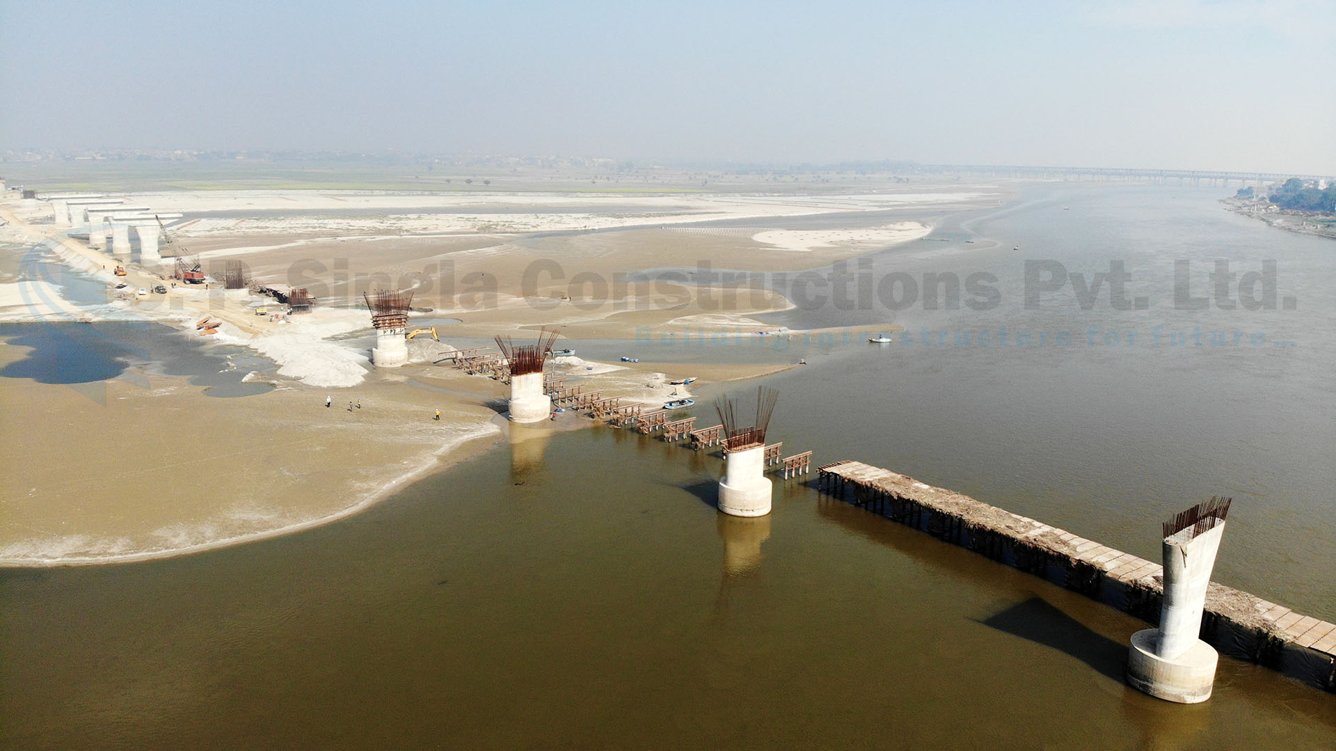 New 6 Lane Bridge including its approaches across the Ganges on NH-96 (New NH-330) at Phaphamau, Prayagraj in the state of UP