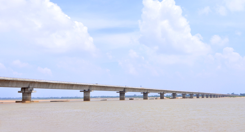 2.04 Km Long High Level Bridge across river Sone in Arwal Dist.,Bihar
