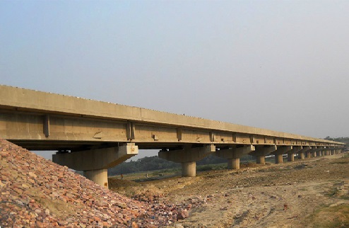 High Level R C C Bridge across river Bagmati at Pipraha Ghat in the Piprahi- Purnahia road in the district of Sheohar.