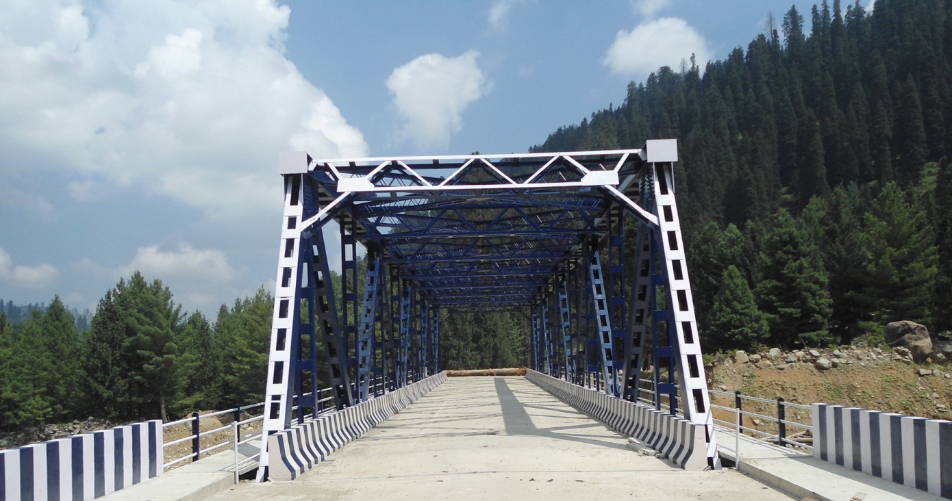 An Steel Truss Bridge at Zaznar, Mughal Road, J&K