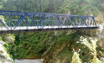 Steel Truss Bridge at Pannar, Mughal Road in J&K
