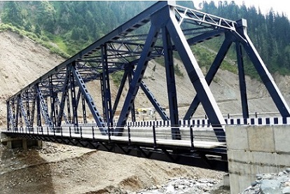 An Steel Truss Bridge at Chattapani, Mughal Road, J&K