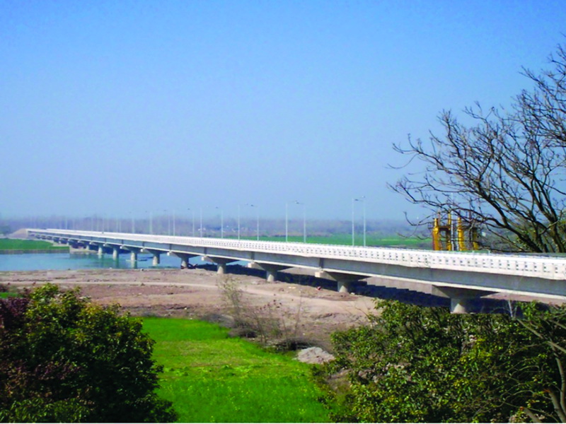 4 Lane High Level Bridge across river Sutluj on Ropar Bypass, Punjab