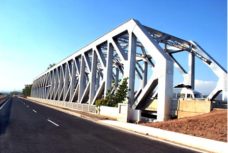 2 lane Steel Truss Bridge at Km. 70, near Bharatgarh, Punjab