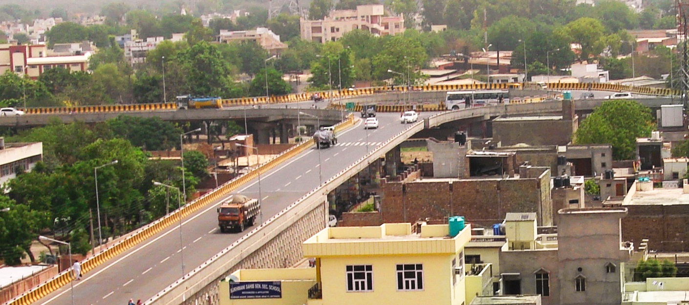 An Elevated Rotary with 2472m long Ramp in Bhatinda, Rohtak Bhiwani Road, Punjab