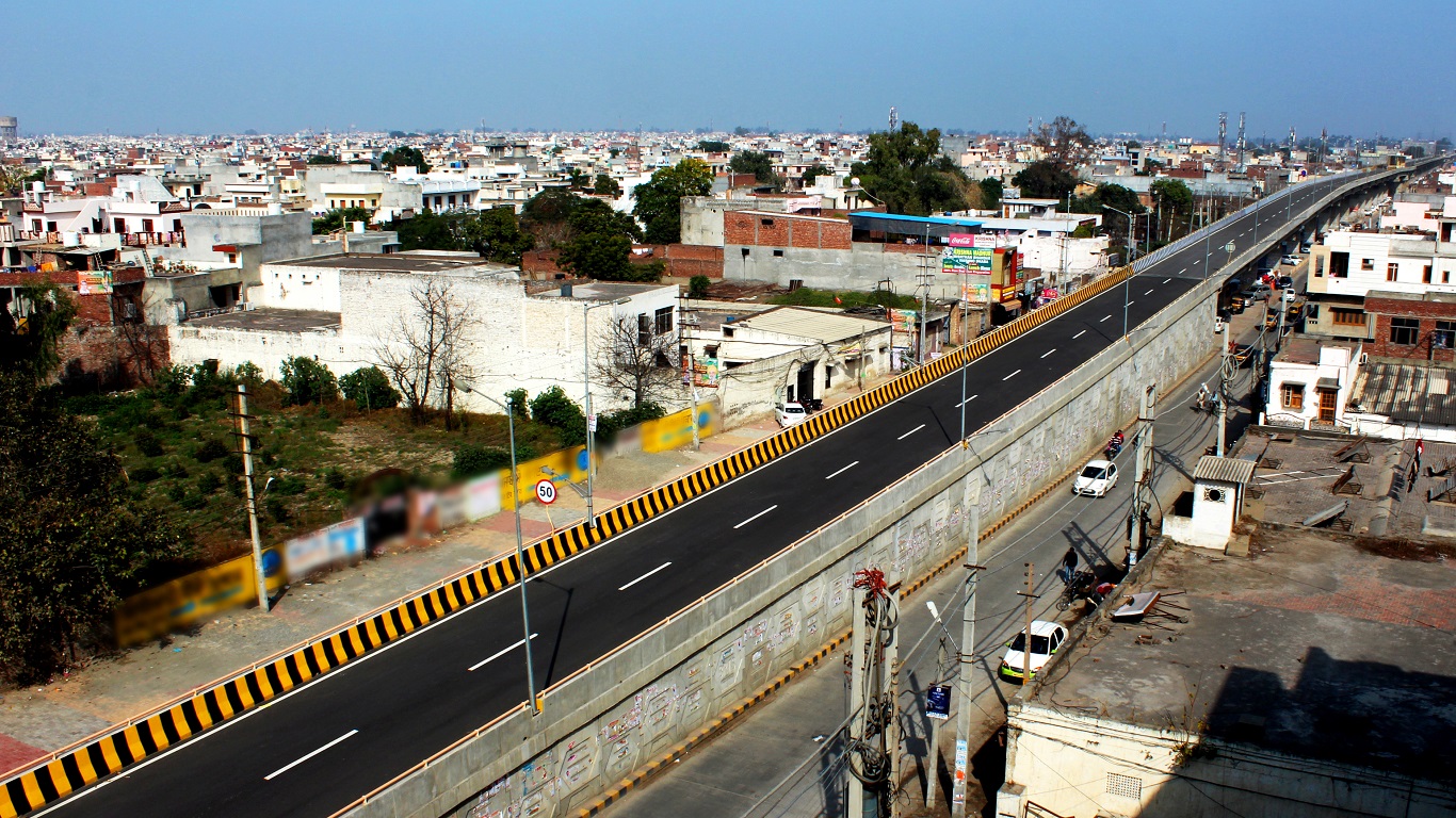 2 Lane 3.25 Km Elevated road from Celebration mall to Verka Chowk for BRTS in Amritsar, Punjab
