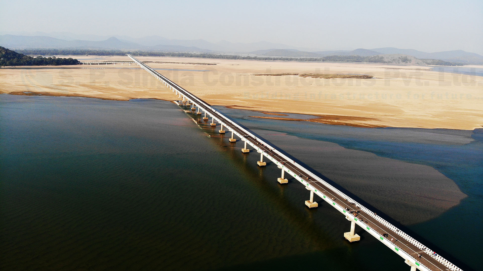 Odisha’s Longest Bridge across river Mahanadi at Gopinathpur connecting to Singhnath Pitha and Baideswar in the state of Odisha