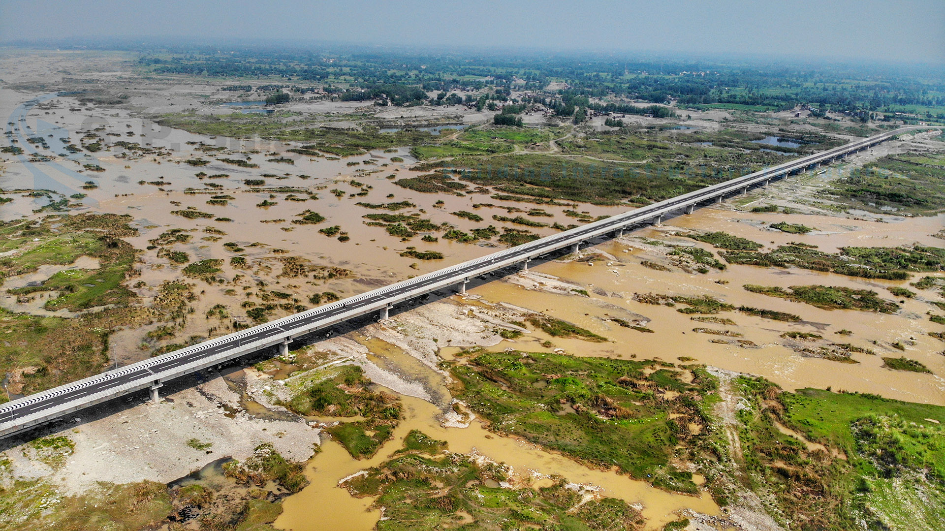 1.210 Km Long bridge across river Ravi at Keerian-Gandial in Kathua Dist.J&K