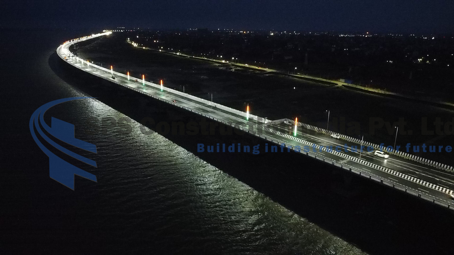 4 Lane Elevated Road as part of JP Ganga Path, Patna in the state of Bihar