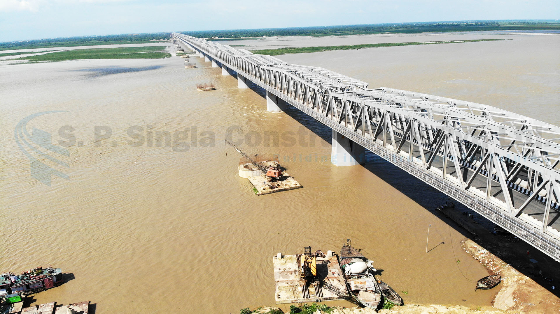 New 4-Lane Extradosed Bridge (MG Setu) across the Ganges on NH-19 at Patna in the state of Bihar