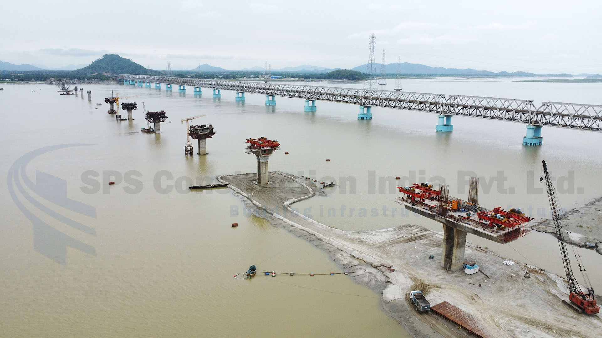 Construction of new 2 Lane Bridge across Brahmputras at Jogighopa in the state of Assam