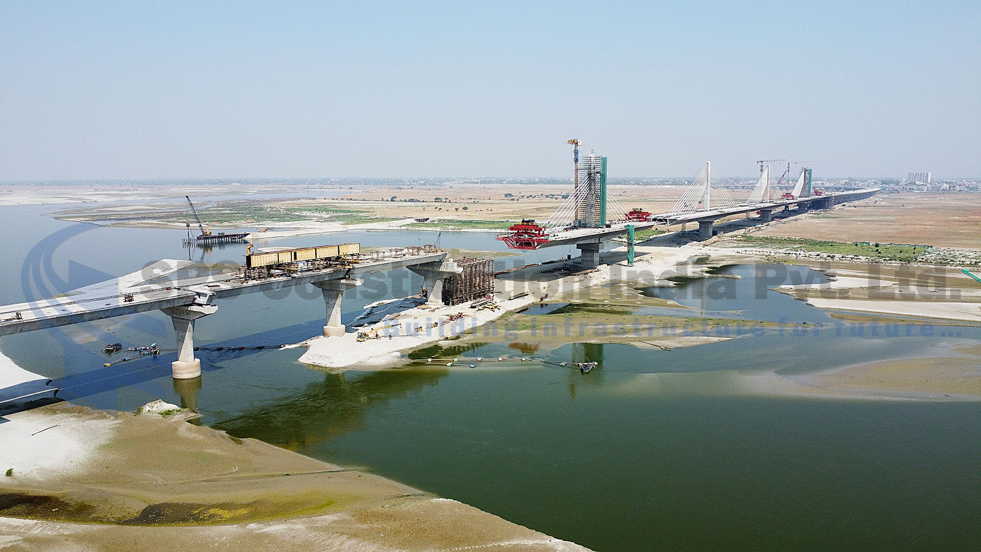 New 6 Lane Bridge including its approaches across the Ganges on NH-96 (New NH-330) at Phaphamau, Prayagraj in the state of UP