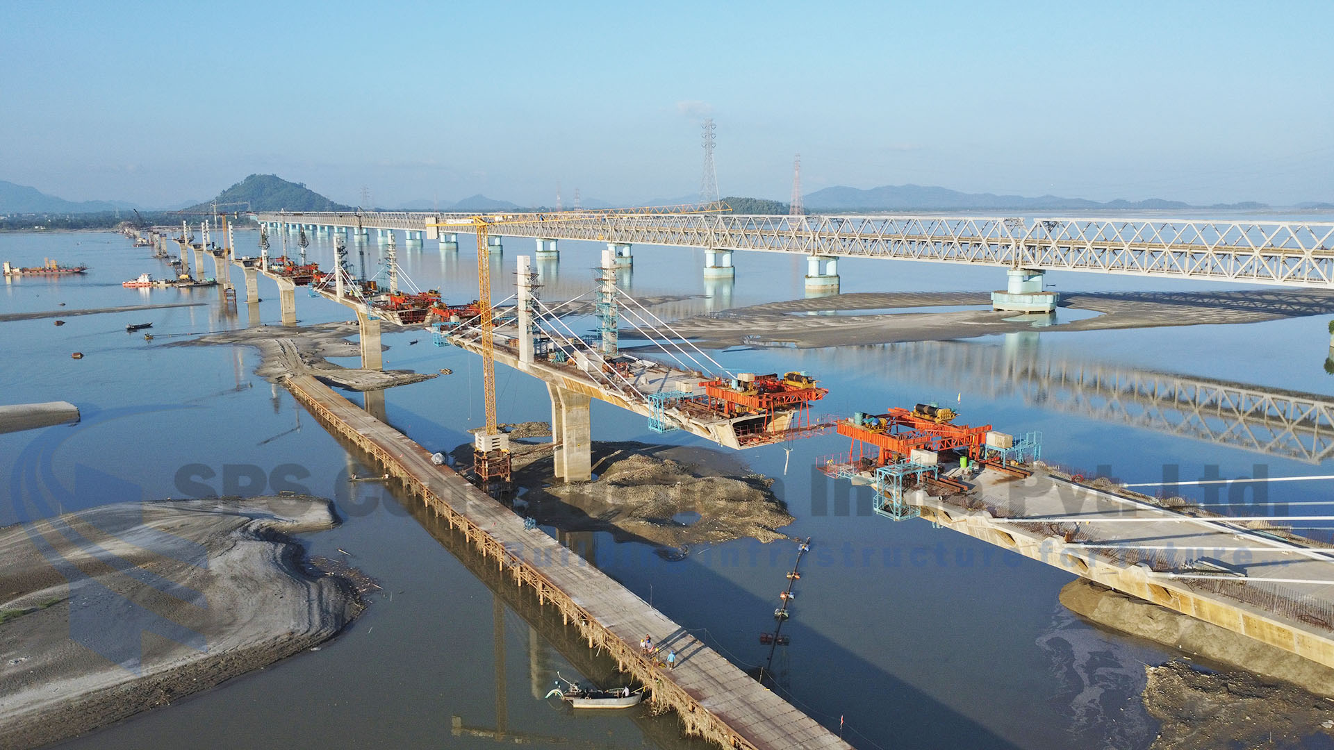 Construction of new 2 Lane Bridge across Brahmputras at Jogighopa in the state of Assam