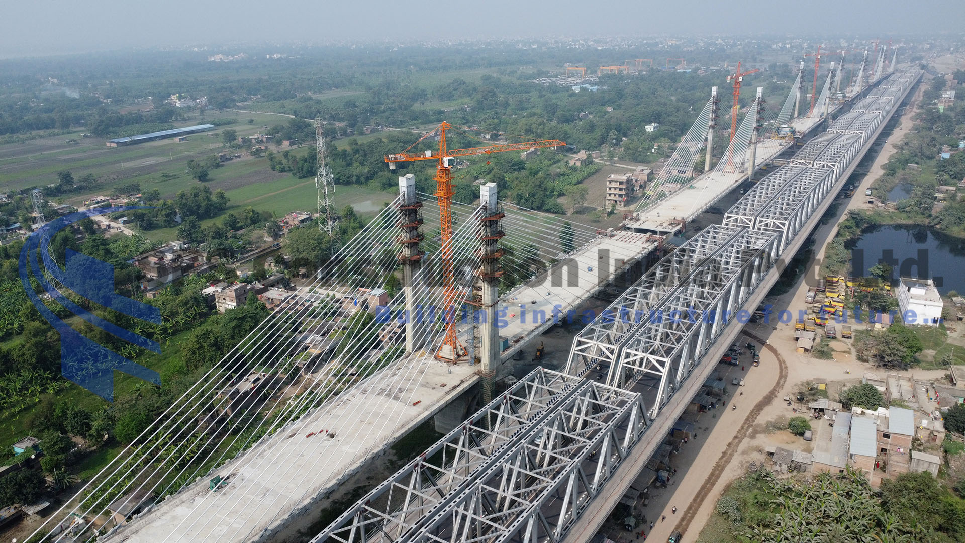 New 4-Lane Extradosed Bridge (MG Setu) across the Ganges on NH-19 at Patna in the state of Bihar