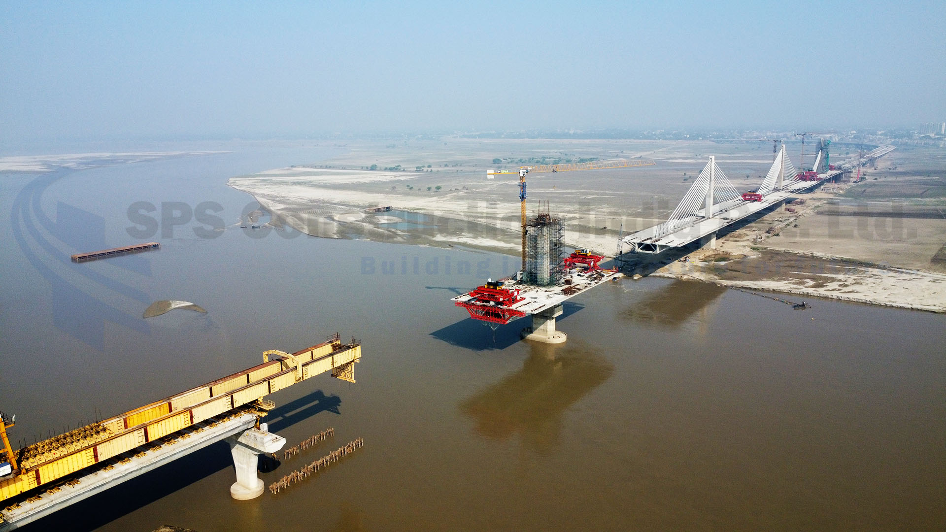 New 6 Lane Bridge including its approaches across the Ganges on NH-96 (New NH-330) at Phaphamau, Prayagraj in the state of UP